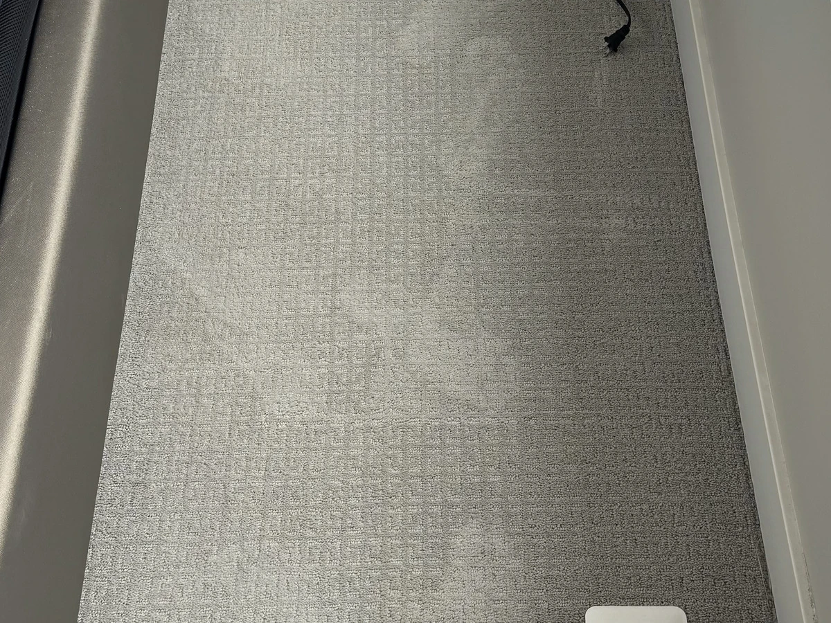 Bedroom carpet — after