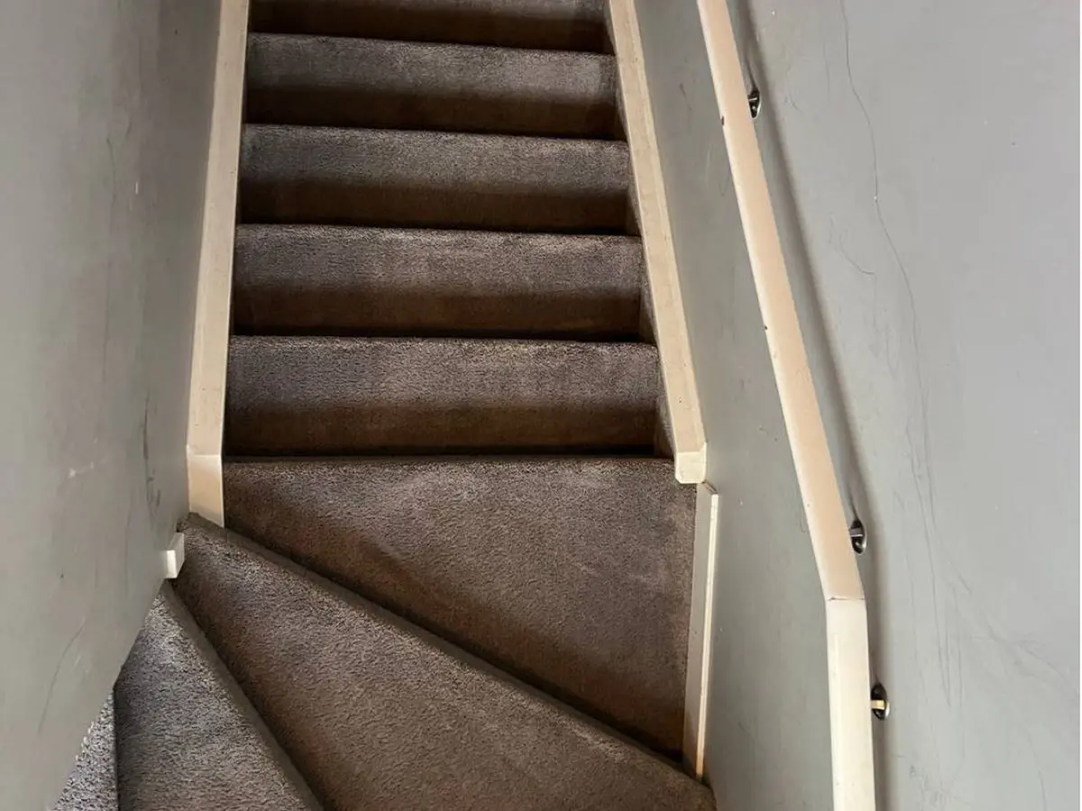 Carpet stairs — after