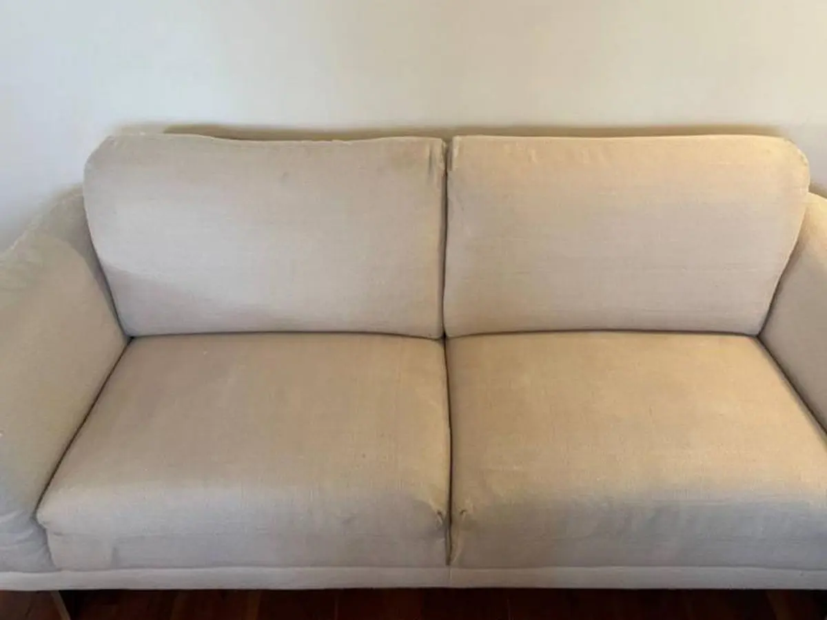 Sofa cleaning — after